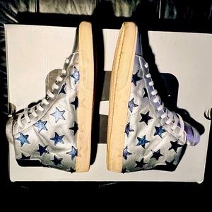 Saint Laurent Stars High-Top Sneakers